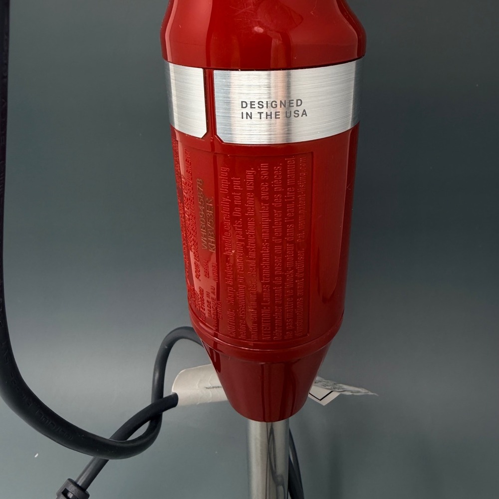 KitchenAid KHBV53ER Empire Red 2-Speed Corded Hand Immersion Blender 180W - Picture 4 of 11